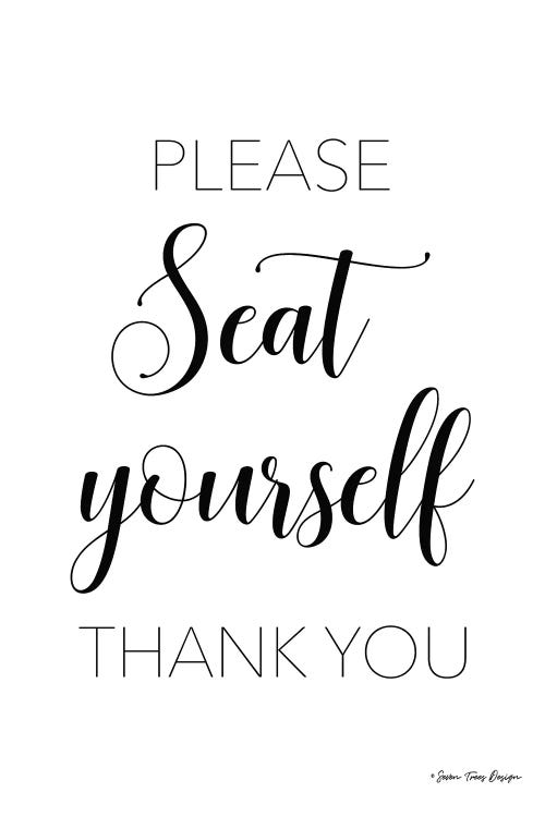 Please Seat Yourself by Seven Trees Design wall art