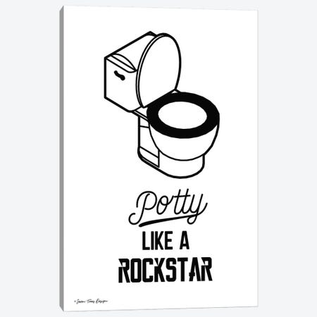 Potty Like a Rockstar II Canvas Print #STD48} by Seven Trees Design Canvas Print