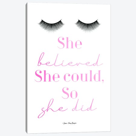 She Believed Canvas Print #STD54} by Seven Trees Design Canvas Print