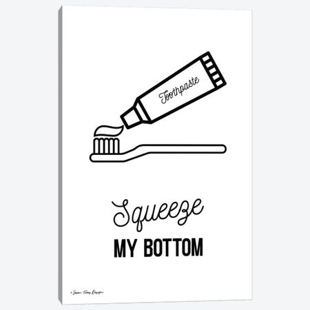 Squeeze My Bottom Canvas Print #STD55} by Seven Trees Design Art Print