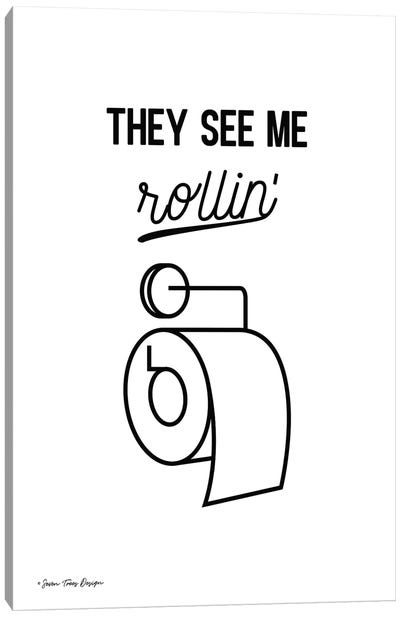 They See Me Rollin' Canvas Art Print - Seven Trees Design