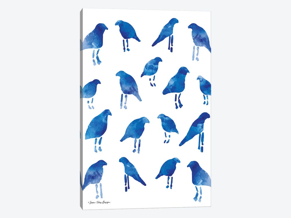 Bleu Birds by Seven Trees Design 1-piece Canvas Art