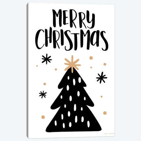 Merry Christmas Tree Canvas Print #STD87} by Seven Trees Design Canvas Artwork