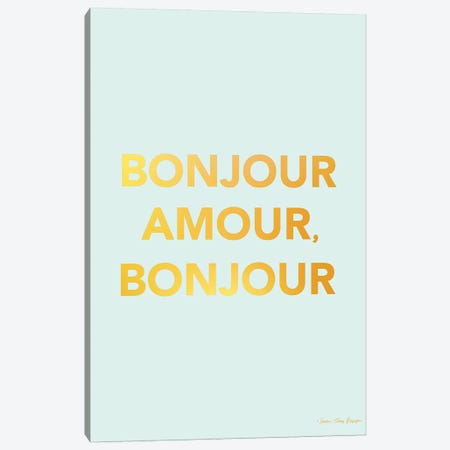 Bonjour Amour Canvas Print #STD9} by Seven Trees Design Canvas Artwork