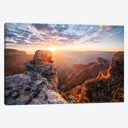 On The Rocks - Grand Canyon Canvas Print #STF119} by Stefan Hefele Canvas Art