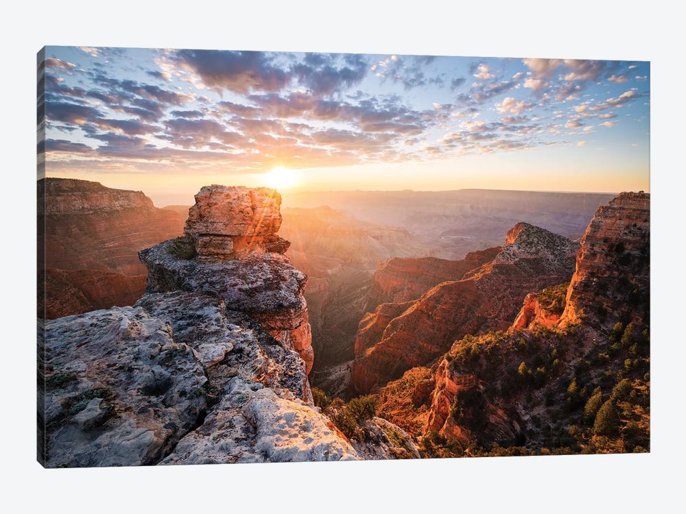 On The Rocks - Grand Canyon by Stefan Hefele 1-piece Canvas Art