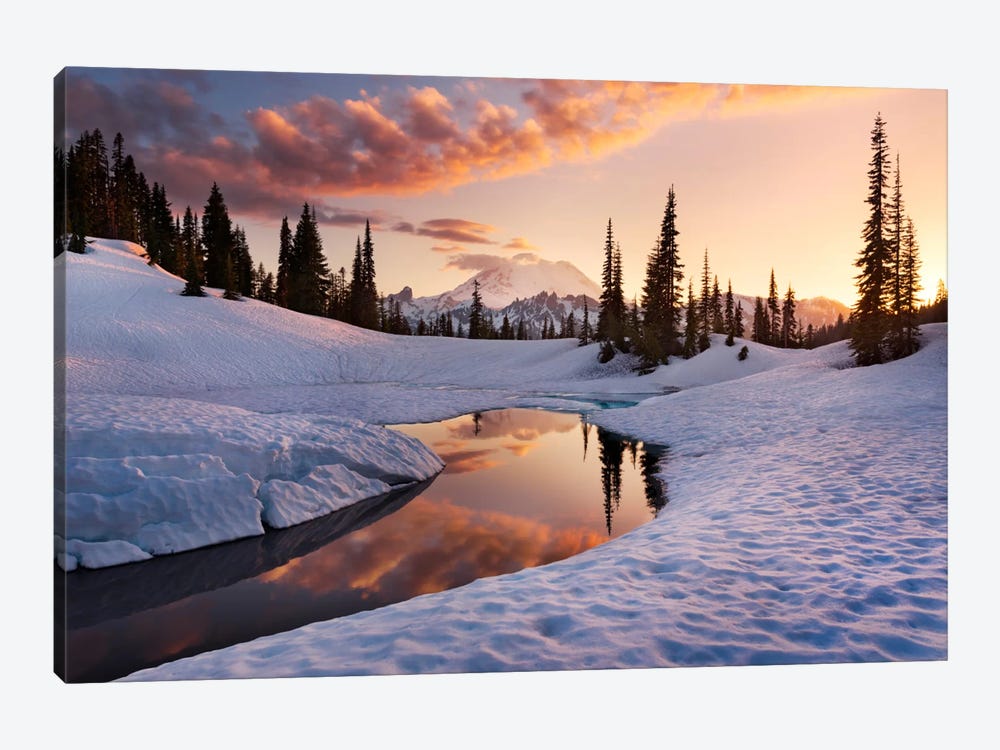 America The Beautiful - Mount Rainier by Stefan Hefele 1-piece Canvas Art