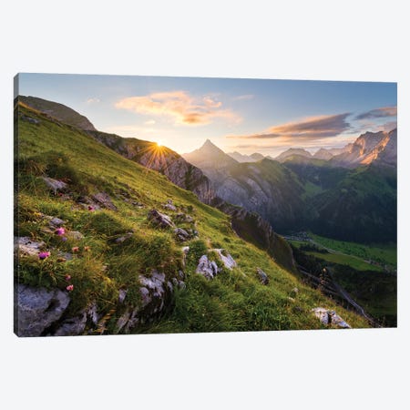 Picturesque Alps Canvas Print #STF128} by Stefan Hefele Art Print