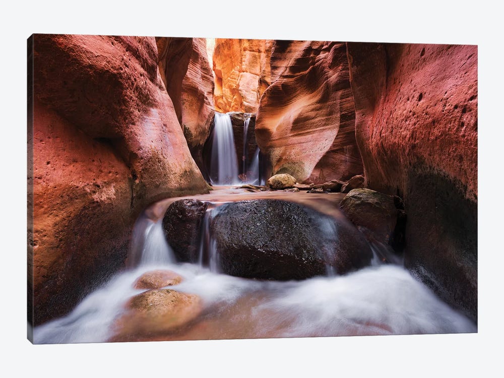 Red Canyon Falls by Stefan Hefele 1-piece Canvas Artwork