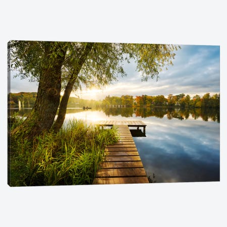 Autumnal Morning Canvas Print #STF14} by Stefan Hefele Art Print