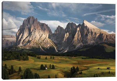 The Coronation Of The Alps Canvas Art Print - Valley Art