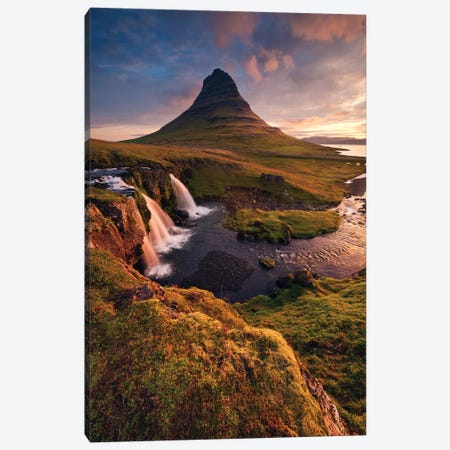 The Fabulous Mountain - Iceland Canvas Print #STF158} by Stefan Hefele Canvas Artwork