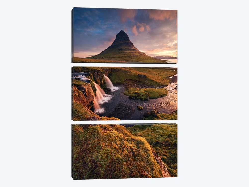 The Fabulous Mountain - Iceland by Stefan Hefele 3-piece Art Print