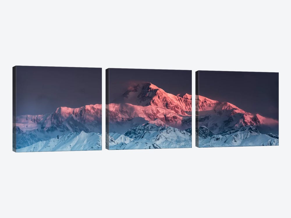 Awe - Mount McKinley by Stefan Hefele 3-piece Canvas Artwork