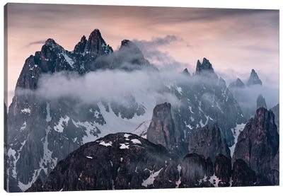 The Fortress Canvas Art Print - Snowy Mountain Art