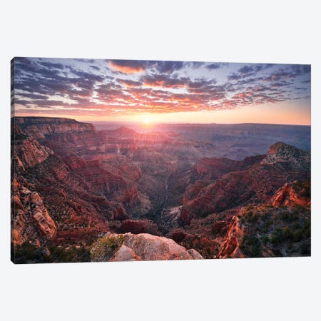 The Grand Canyon Canvas Print #STF161} by Stefan Hefele Canvas Art Print
