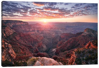 The Grand Canyon Canvas Art Print - Mountains Scenic Photography