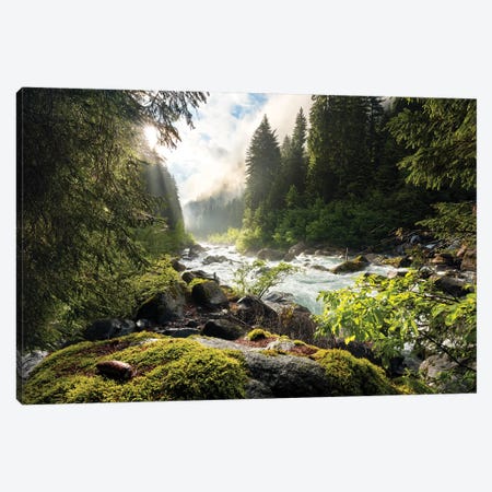 The Lost Valley Canvas Print #STF166} by Stefan Hefele Canvas Wall Art