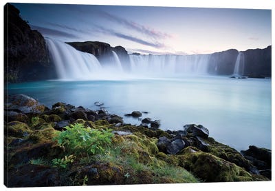Waterfall Of The Gods Canvas Art Print - Quiet Time