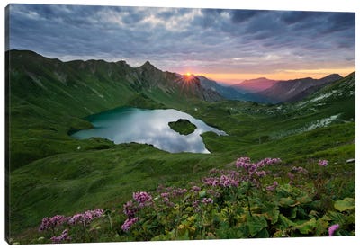 30 Seconds Light, The Alps Canvas Art Print - Stefan Hefele