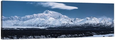 Blue Mount McKinley Canvas Art Print - Denali National Park & Preserve Art