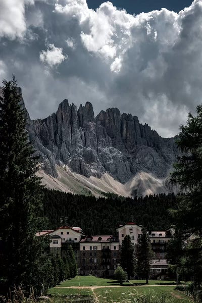 Latemar Grand Hotel Carezza by Stefan Hefele acrylic art print