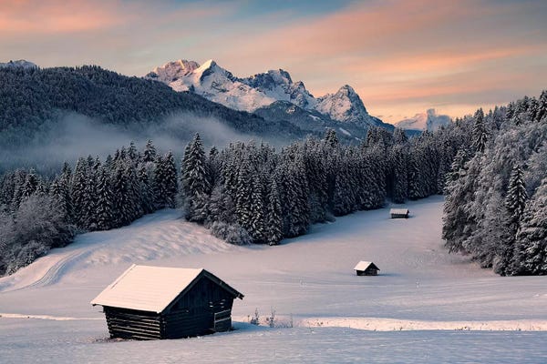 Barns: Winteridyll by Stefan Hefele