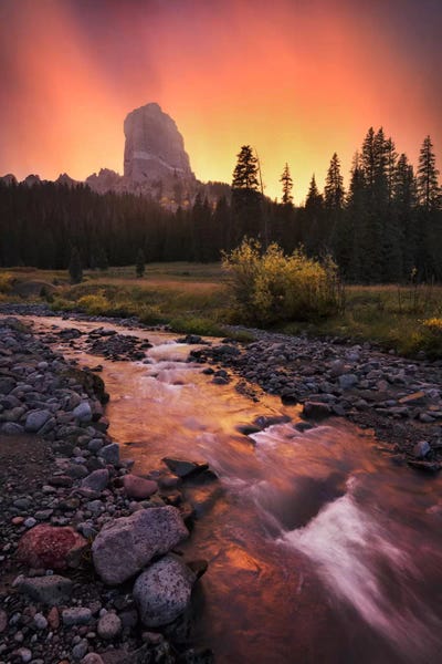 Rocky Mountain National Park: Chimney Mountain, Rocky Mountains by Stefan Hefele