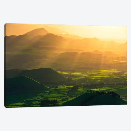 Crater Land, Azores Canvas Print #STF35} by Stefan Hefele Art Print