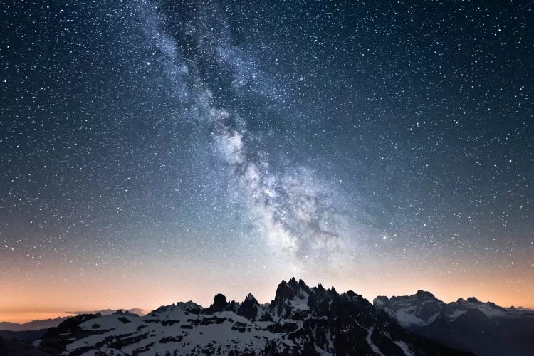 Dolomites With Milky Way