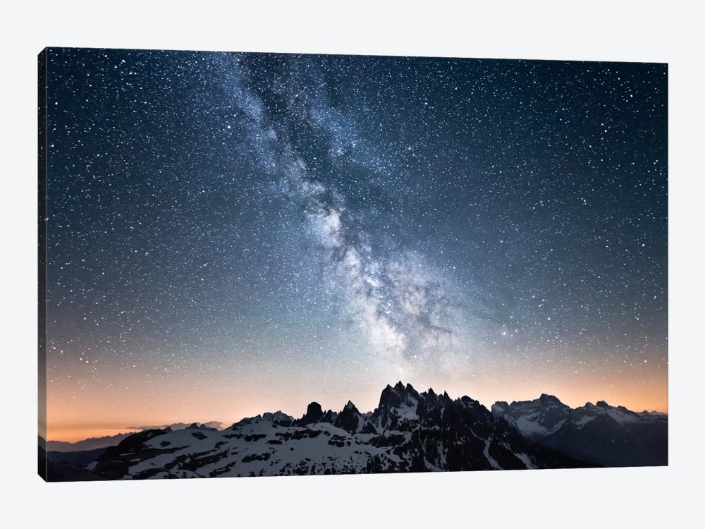 Dolomites With Milky Way by Stefan Hefele 1-piece Canvas Print