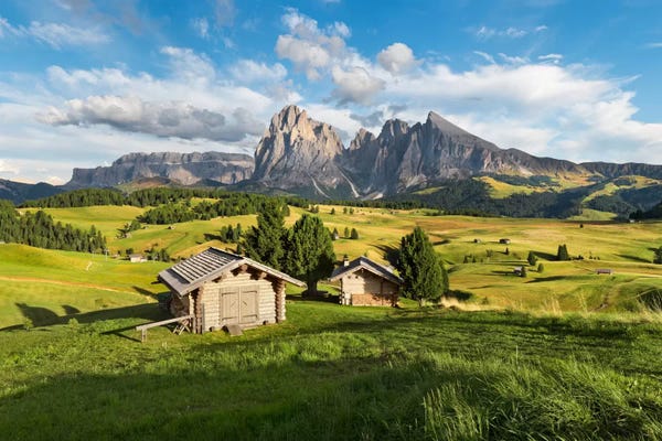 Stefan Hefele: Alpe di Siusi, Alpine Meadow In Italy by Stefan Hefele