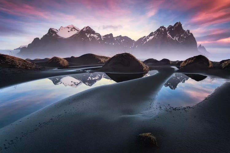 Glowing Vestrahorn, Iceland