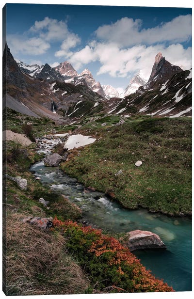Alpine Euphoria Canvas Art Print - River, Creek & Stream Art