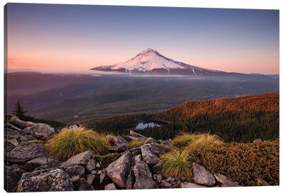 Kingdom Of A Mountain - Mount Hood, Oregon Canvas Art Print - Mountains Scenic Photography
