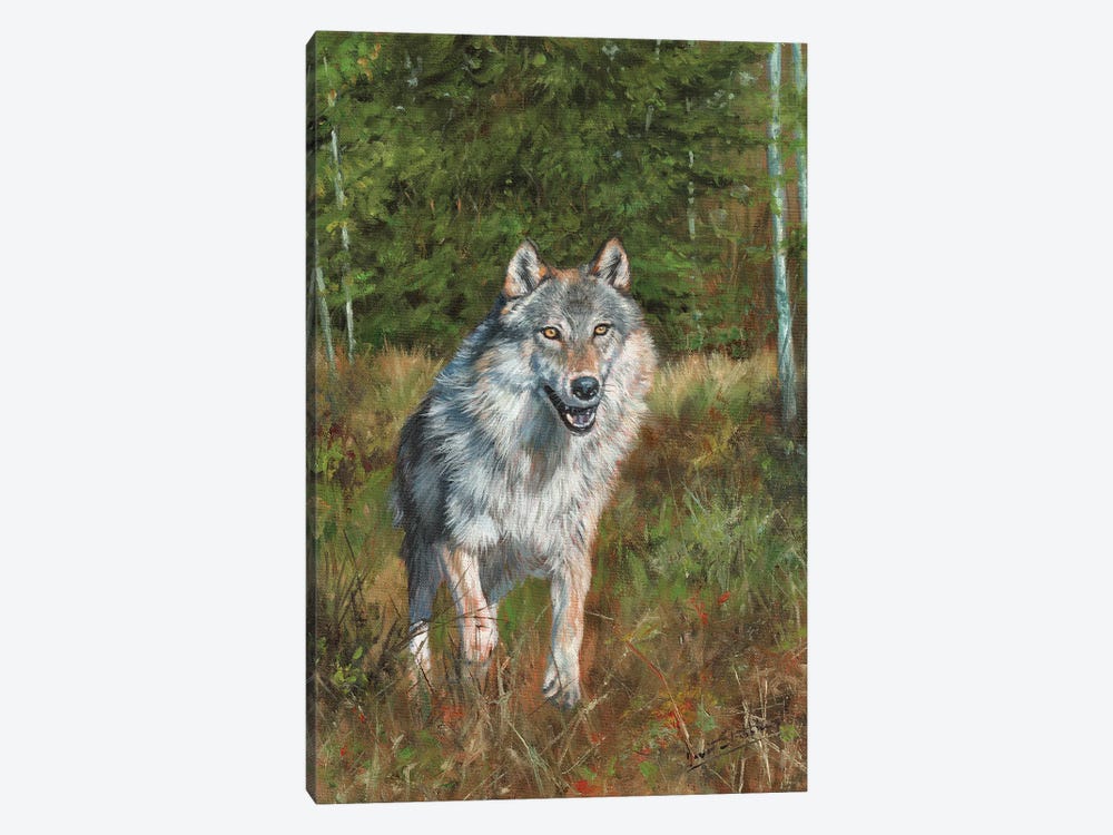 Wolf Running by David Stribbling 1-piece Art Print