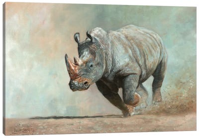 Thunder Road Canvas Art Print - Rhinoceros Art