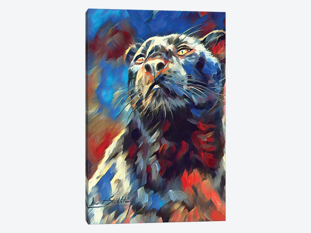 Black Panther Vibrant Series by David Stribbling 1-piece Canvas Art