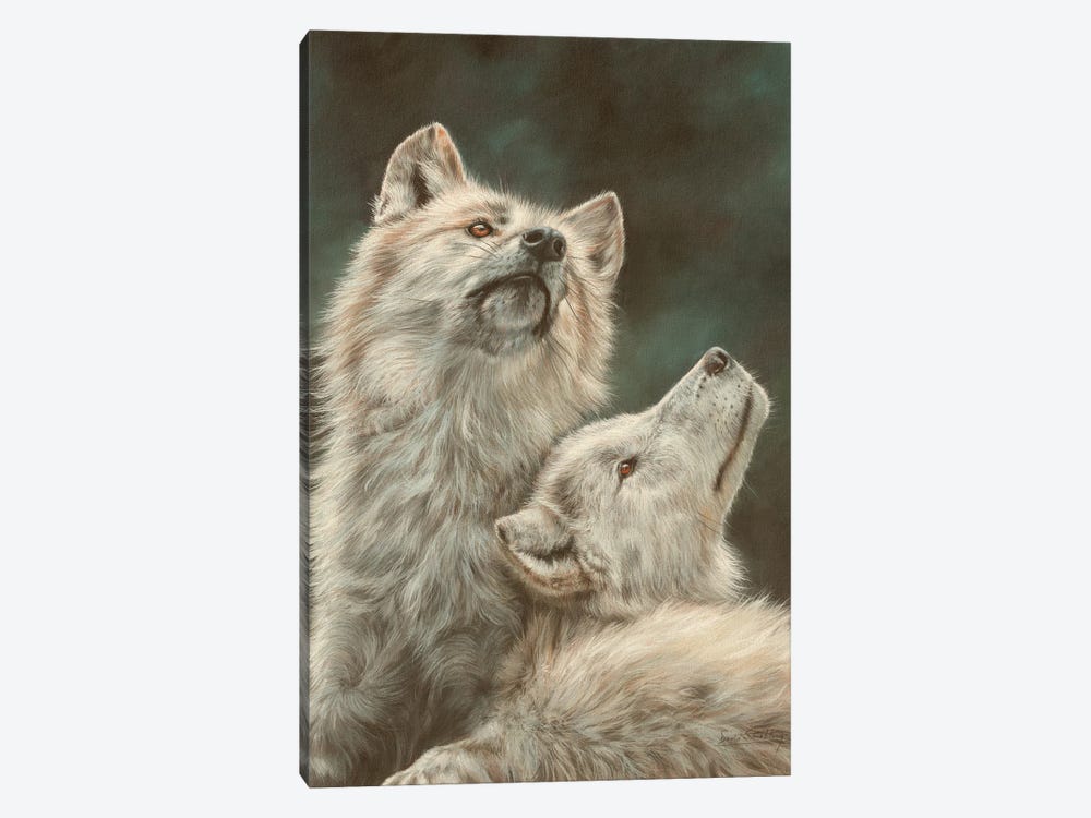 Hudson Bay Wolves by David Stribbling 1-piece Canvas Wall Art