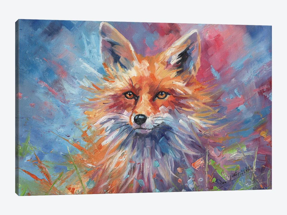 Kitsune Fox by David Stribbling 1-piece Canvas Print