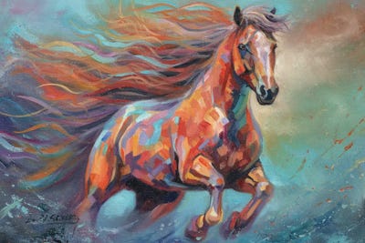 Enbarr, Swifter Than The Wind by David Stribbling art print