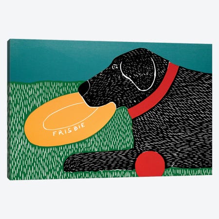 Dog Toys Good Dog Black Canvas Print #STH139} by Stephen Huneck Art Print
