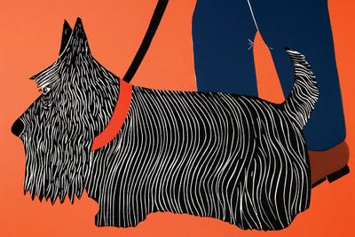 Dogs Can Heel by Stephen Huneck metal wall art