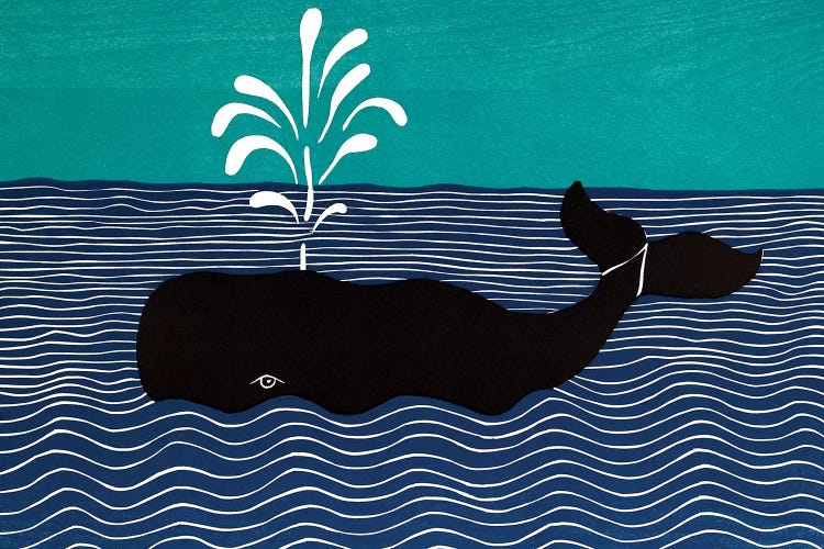 The Whale Canvas Art by Stephen Huneck | iCanvas