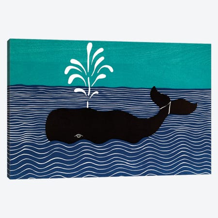 The Whale Canvas Print #STH218} by Stephen Huneck Canvas Artwork