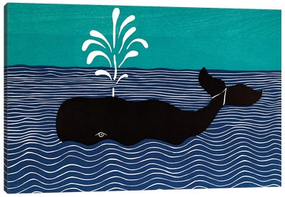 The Whale Canvas Art Print - Stephen Huneck