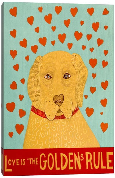 Golden Rule Canvas Art Print - Heart Art