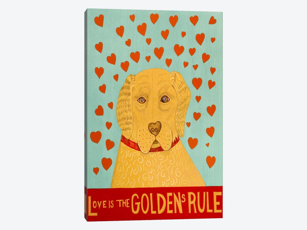 Golden Rule by Stephen Huneck 1-piece Canvas Art Print