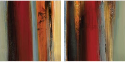 District Diptych by Sarah Stockstill multi panel art