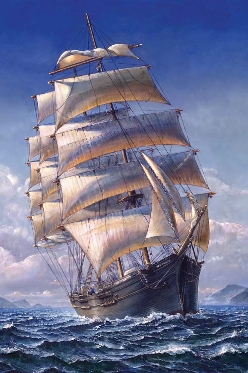 Sailing The WR Grace by John Stephens wall art